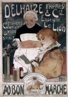 Advertising Poster for the Delhaize Frères & Cie Biscuits, 1900. Artist: Richir, Herman (1866-1942)