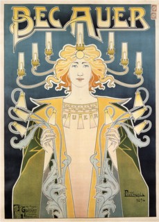Bec Auer, 1896. Artist: Privat-Livemont, Henri (1861?1936)