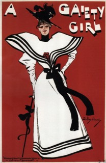 Poster for the musical comedy A Gaiety Girl by Sidney Jones, 1893. Artist: Hardy, Dudley (1866-1922)