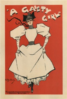 Poster for the musical comedy A Gaiety Girl by Sidney Jones, 1895. Artist: Hardy, Dudley (1866-1922)