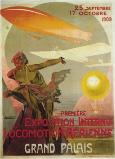 The first Salon de la locomotion aérienne, 1909. Artist: Montaut, Ernest (1879-1909)