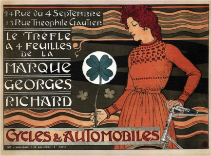 Cycles and cars Georges Richard, 1899. Artist: Grasset, Eugène (1841-1917)