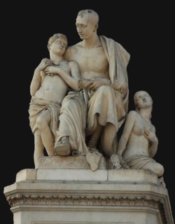 Monument to Count Nikolai Nikitich Demidov at the Piazza Demidoff in Florence, 1830-1850. Artist: Bartolini, Lorenzo (1777-1850)