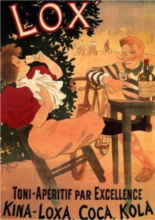 Lox Toni-Aperitif par Excellence. Kina-Loxa, Coca, Kola, 1895. Artist: Meunier, Henri Georges (1873-1922)