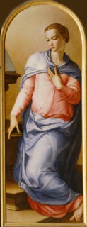 Virgin Annunciate, 1540-1545. Artist: Bronzino, Agnolo (1503-1572)