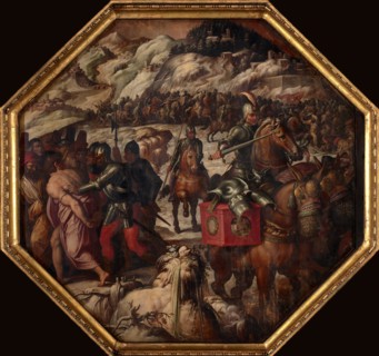 Defeat of the Venetians in Casentino, 1563-1565. Artist: Vasari, Giorgio (1511-1574)