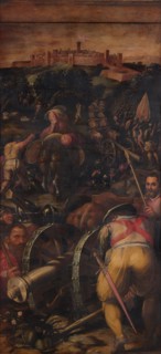 Storming of Monteriggioni, 1563-1565. Artist: Vasari, Giorgio (1511-1574)