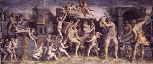 The Forge of Vulcan, 1556-1557. Artist: Vasari, Giorgio (1511-1574)