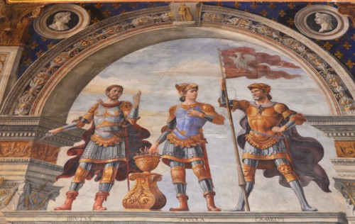 Decoration of the Sala dei Gigli, 1482-1484. Artist: Ghirlandaio, Domenico (1449?1494)