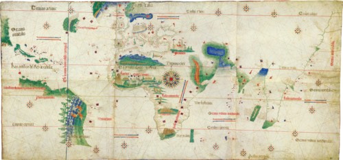 The Cantino planisphere, 1502. Artist: Anonymous master