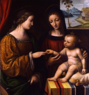 The Mystical Marriage of Saint Catherine, c. 1520. Artist: Luini, Bernardino (ca. 1480-1532)
