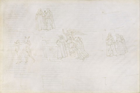 Illustration to the Divine Comedy by Dante Alighieri (Purgatorio 17), 1480-1490. Artist: Botticelli, Sandro (1445-1510)