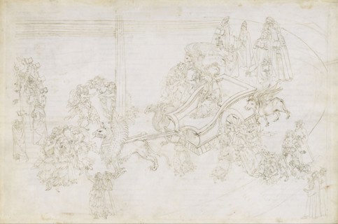 Illustration to the Divine Comedy by Dante Alighieri (Purgatorio 31), 1480-1490. Artist: Botticelli, Sandro (1445-1510)