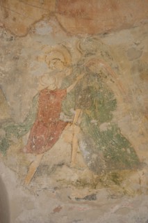 Jacob and the Angel, 12th century. Artist: Ancient Russian frescos