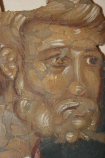 Peter the Apostle, 14th century. Artist: Ancient Russian frescos