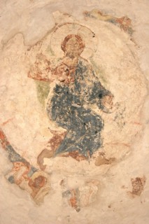 The Ascension of Christ, 1313. Artist: Ancient Russian frescos