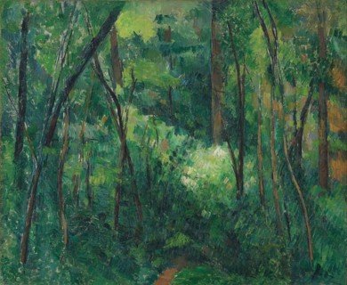 Interior of a forest, ca 1885. Artist: Cézanne, Paul (1839-1906)