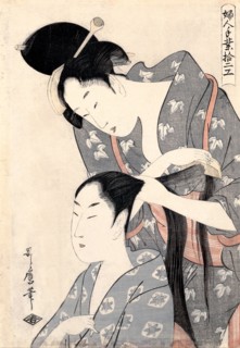 Hairdresser (Kamiyui), c. 1798. Artist: Utamaro, Kitagawa (1753-1806)