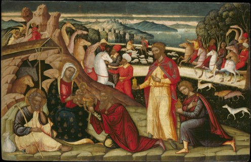 The Adoration of the Magi, c. 1525. Artist: Permeniatis, Ioannis (1501-1550)
