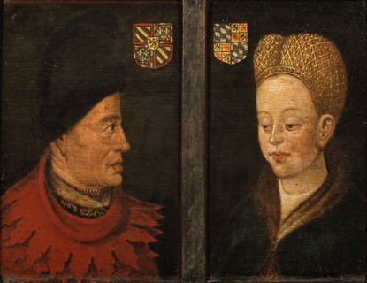 Portraits of of John The Fearless and Margaret of Bavaria, 16th century. Artist: Netherlandish master