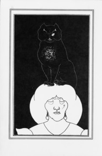 Illustration for the story The black cat by Edgar Allan Poe, 1894-1895. Artist: Beardsley, Aubrey (1872?1898)