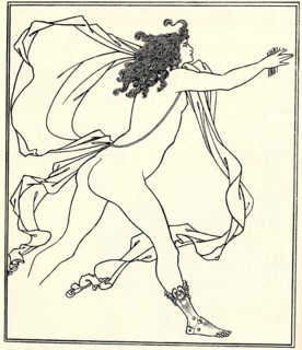 Apollo pursuing Daphne, 1896. Artist: Beardsley, Aubrey (1872?1898)
