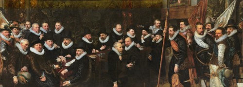 Reception of the civic guard at the Saint Sebastian range by the municipality of The Hague, 1618. Artist: Ravesteyn, Jan Anthonisz, van (1572-1657)