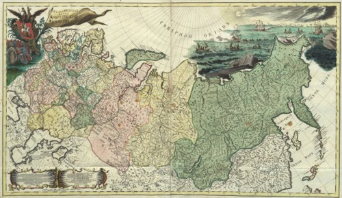 First General Map of the Russian Empire, 1745. Artist: Anonymous master