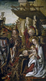 The Adoration of the Magi, c. 1490-1499. Artist: Osona (Orsona), Rodrigo de (active 1465-1514)