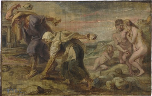 Deucalion and Pyrrha, ca 1636. Artist: Rubens, Pieter Paul (1577-1640)