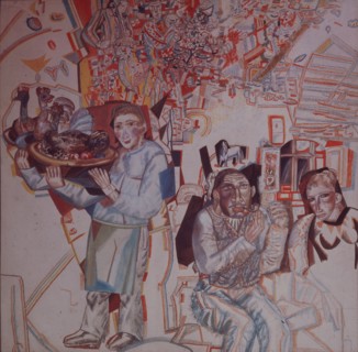 Restaurant. Artist: Filonov, Pavel Nikolayevich (1883-1941)