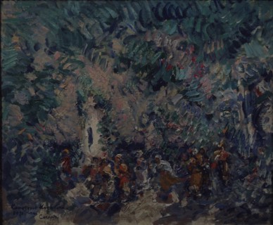 Stage design for the ballet Corsair by A. Adam, 1911. Artist: Korovin, Konstantin Alexeyevich (1861-1939)