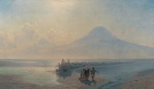 The Descent of Noah from Mount Ararat. Artist: Aivazovsky, Ivan Konstantinovich (1817-1900)