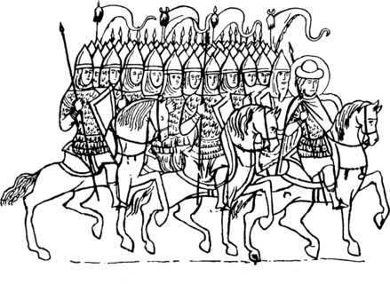 Druzhina of Prince Boris (From the Tale of Saints Boris and Gleb). Artist: Anonymous