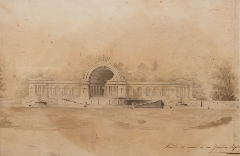 Study of an Arcade for Tsarskoye Selo. Artist: Quarenghi, Giacomo Antonio Domenico (1744-1817)
