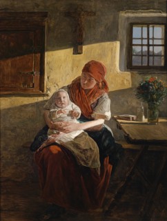 Sunday Rest. Artist: Waldmüller, Ferdinand Georg (1793-1865)