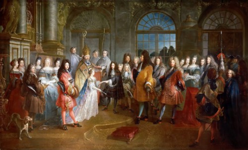 Marriage of Louis of France, Duke of Burgundy, and Marie Adelaide of Savoy, 7 December 1697. Artist: Dieu, Antoine (1662-1727)