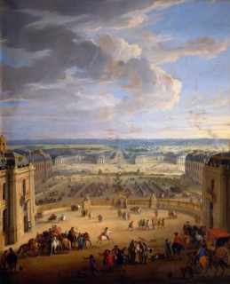 The Grande Écurie (Royal stables) of the Château de Versailles. Artist: Martin, Jean-Baptiste (1659-1735)