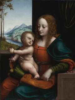 Madonna of the Cherries. Artist: Giampietrino (1 Half of 16th cen.)