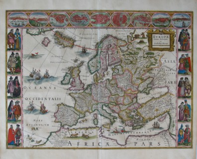 Europe Map (From: Atlas Maior). Artist: Blaeu, Joan (1596-1673)