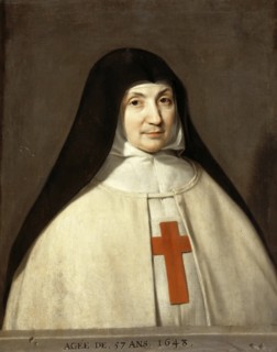 Portrait of Angélique Arnauld (1591-1661), Abbess of the Abbey of Port-Royal. Artist: Champaigne, Philippe, de (1602-1674)