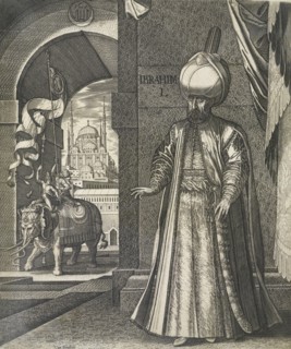 Sultan Suleiman I the Magnificent. Artist: Lorch, Melchior (1527?1588)