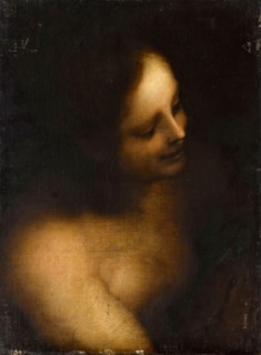Bust-length female nude. Artist: Anonymous
