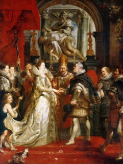 The Wedding by Proxy of Marie de' Medici to King Henry IV (The Marie de' Medici Cycle). Artist: Rubens, Pieter Paul (1577-1640)