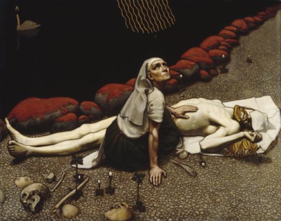 Lemminkäinen's Mother. Artist: Gallen-Kallela, Akseli (1865-1931)