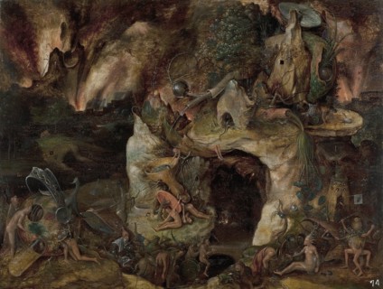 Inferno Landscape. Artist: Bosch, Hieronymus, (School)