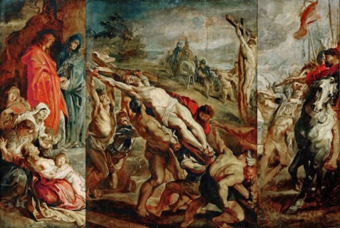The Elevation of the Cross (sketch for the triptych). Artist: Rubens, Pieter Paul (1577-1640)