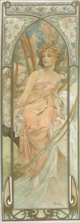 The Times of the Day: Morning Awakening. Artist: Mucha, Alfons Marie (1860-1939)