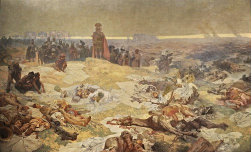 After the Battle of Grunwald. The Solidarity of the Northern Slavs (The cycle The Slav Epic). Artist: Mucha, Alfons Marie (1860-1939)