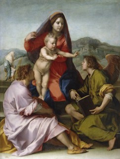 Madonna and Child with Saint Matthew and the Angel. Artist: Andrea del Sarto (1486-1531)